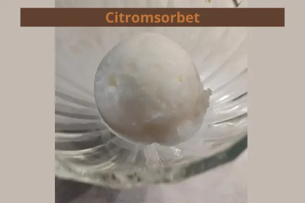 Citromsorbet