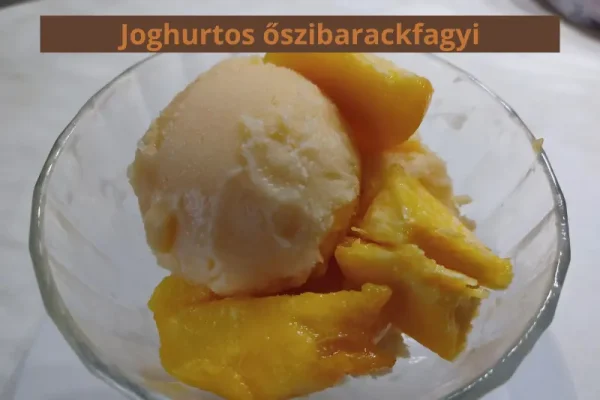 joghurtos őszibarackfagyi