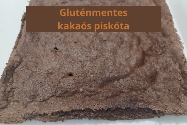 Gluténmentes kakaós piskóta