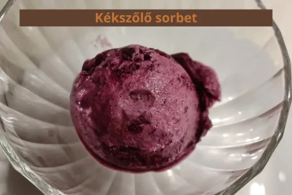 Kékszőlő sorbet