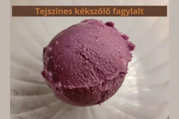 Tejszínes kékszőlő fagylalt