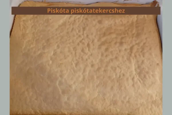 Piskóta piskótatekercshez
